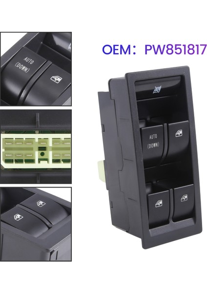 PW851817 Proton Gen2 Için Sol Taraf Ana Güç Araç Kaldırma Cam Anahtarı (Yurt Dışından)