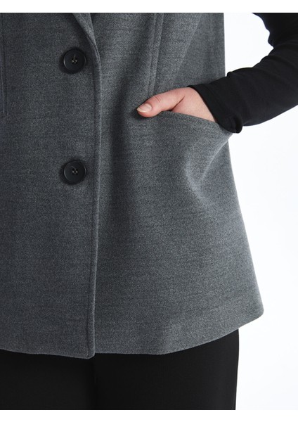 Yeni Sezon Ceket Yaka Kaşe Kadın Klasik Yelek modelleri