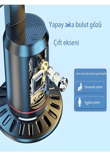 360° Yüz Takipli Rgb Işıklı Profesyonel Gimbal Tripod | Telefon Sabitleyici Fotoğraf & Video fırsatları