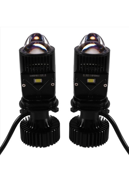 Motosikletled Projektör Kafa Lambası Ampulleri Bi LED Lens Mini Projektör Lazer Motosiklet Beamturbo Fan Y3S-H4 (Yurt Dışından) modelleri