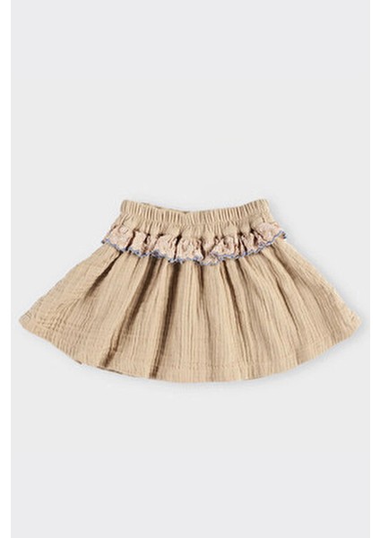 Dantel Detaylı Kız Çocuk Eteği Yumuşak Kumaşla Rahat Kullanım İçin Tasarlandı indirimleri