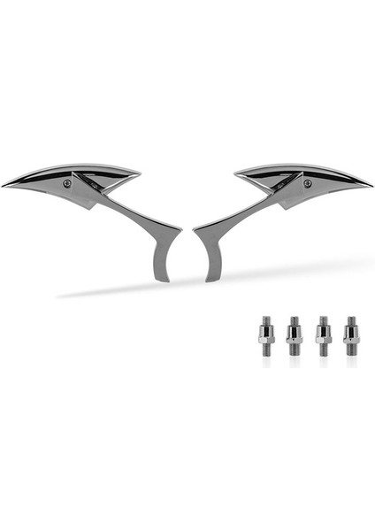 Yeni Krom Özel Dikiz Dikiz Aynaları Gümüş Harley Motosiklet Cruiser Chopper Dyna Electra Glide (Yurt Dışından)