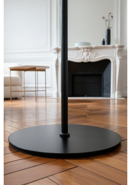 Luna Tek Ayaklı Siyah Metal Lambader | Oturma Odası & Yatak Odası & Salon Lambası fiyatları