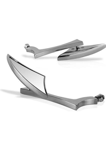 Yeni Krom Özel Dikiz Dikiz Aynaları Gümüş Harley Motosiklet Cruiser Chopper Dyna Electra Glide (Yurt Dışından) fırsatları