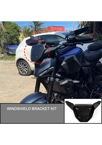 Yamaha Mt-07 MT07 2025 Ön Cam Kaplaması Ön Cam Aksesuarları Için Motosiklet Rüzgar Deflektörü (Yurt Dışından) modelleri