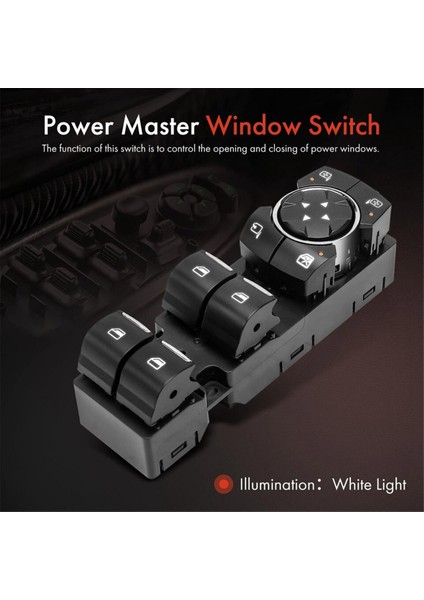 Ford Lincoln Mkc Mkz Mkx 2015-2020 Elektrikli Cam Kaldırma Anahtarı Kontrol Düğmesi Için DP5Z-14529-BA Araç Ana Cam Anahtarı (Yurt Dışından) modelleri