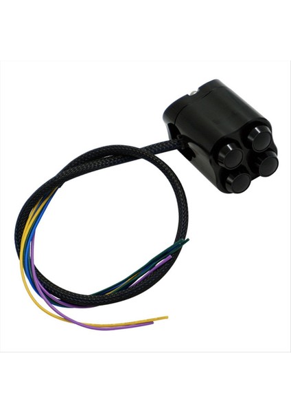 Motosiklet Çok Fonksiyonlu Gidon Anahtarı Uygun 28MM Gidon Kontrol Anahtarı Başlangıç Boynuz Işık Dönüş Sinyali Siyah (Yurt Dışından)