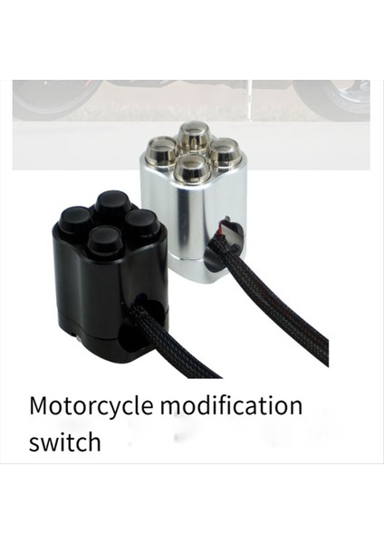 Motosiklet Çok Fonksiyonlu Gidon Anahtarı Uygun 28MM Gidon Kontrol Anahtarı Başlangıç Boynuz Işık Dönüş Sinyali Siyah (Yurt Dışından) modelleri