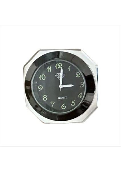 Motosiklet Saati Su Geçirmez Montaj Quartz Saat Izle Aydınlık Saat 22-28MM Gidon Stil Siyah Gümüş (Yurt Dışından)
