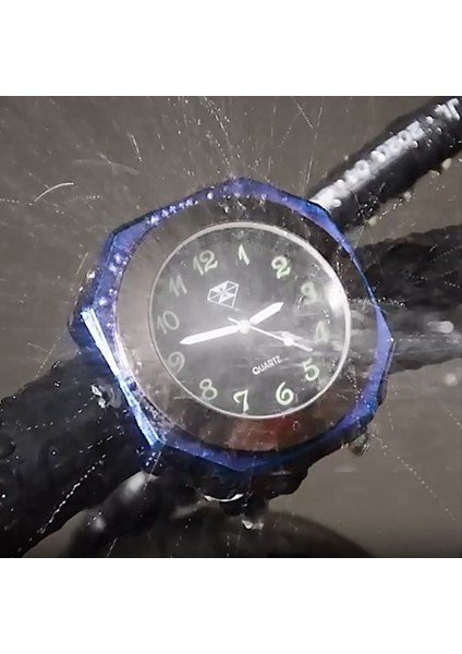 Motosiklet Saati Su Geçirmez Montaj Quartz Saat Izle Aydınlık Saat 22-28MM Gidon Stil Siyah Gümüş (Yurt Dışından) indirimleri