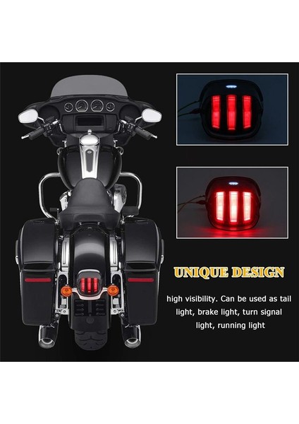 Motosiklet LED Arka Lambası Kırmızı Işık Sinyal Işığı Kartal Pençesi Kuyruk Lambası 1999-LATER Harley Dyna (Yurt Dışından) modelleri