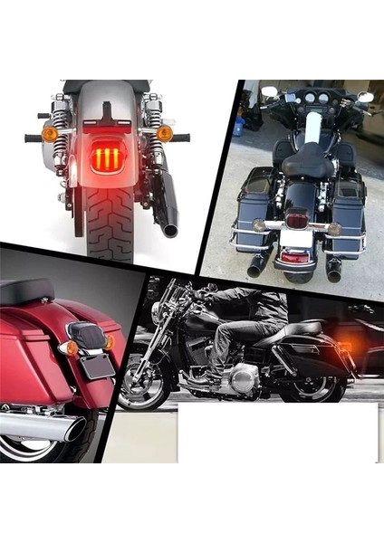 Motosiklet LED Arka Lambası Kırmızı Işık Sinyal Işığı Kartal Pençesi Kuyruk Lambası 1999-LATER Harley Dyna (Yurt Dışından) indirimleri