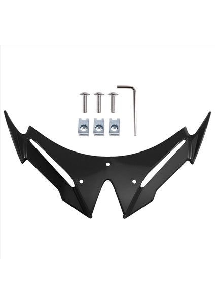 Motosiklet Ön Çamurluk Dekorasyon Burun Gaga Kawasaki NİNJA500 Ninja 500 2024-2025 Downforce Hava Deflektörü, B (Yurt Dışından)
