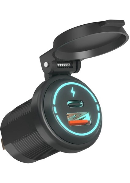 Pd + USB Şarj Soketi Su Geçirmez Deniz Qc3.0 USB Güç Çıkışı Deniz, Tekne, Motosiklet, Kamyon, Golf Arabası (Yurt Dışından) fırsatları
