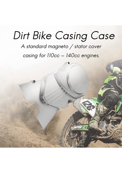 110CC 125CC 140CC Pit Dirt Bike Sol Motor Stator Magneto Kapak Muhafaza Kutusu Gümüş (Yurt Dışından) fiyatları