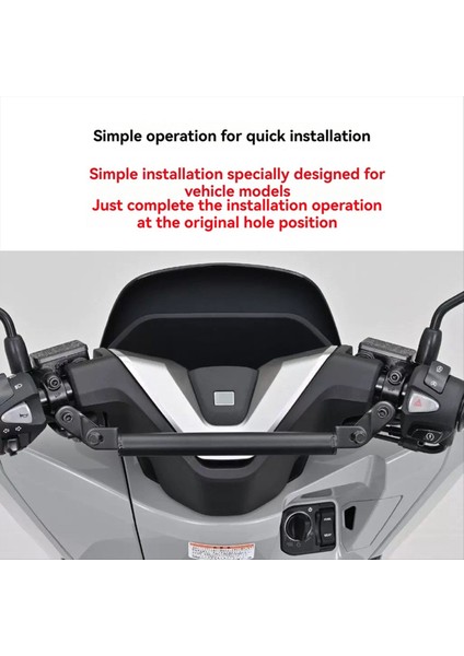 Motosiklet Gidonu Cep Telefon Tutucu Navigasyon Braketi Honda PCX160 Pcx 160 2025 (Yurt Dışından) indirimleri