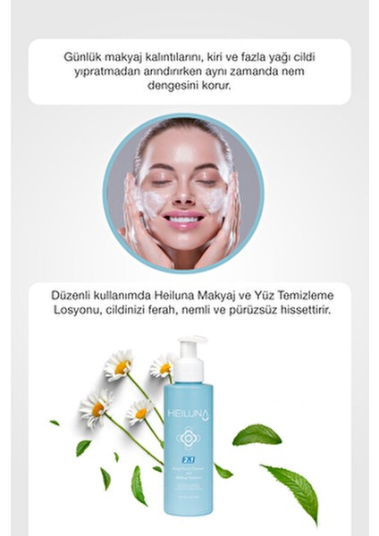 Çift Etkili Yüz ve Makyaj Temizleyici Yaşlanma Karşıtı Krem 150 ml Tüm Cilt Tipleri İçin