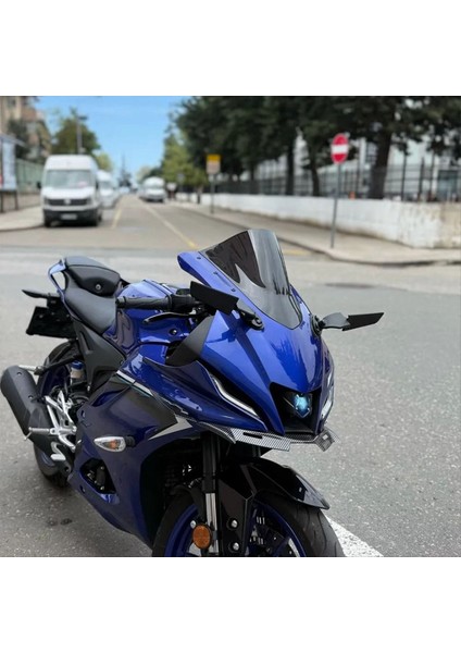 Motosiklet Aksesuarları Cam Cam Rüzgar Ekran Saptırıcı Yamaha Yzf R125 2023-2025 Yzf R 125 Siyah (Yurt Dışından) indirimleri