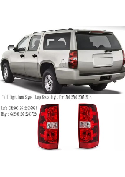 Chevy Tahoe Suburban 1500 2500 2007-2014 Için Arka Lamba Sinyal Lambası Fren Lambası Geri Vites Lambası GM2800196 22837923,B (Yurt Dışından) indirimleri