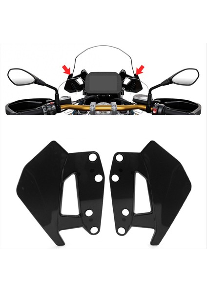 Motosiklet Yan Rüzgar Deflektörü Ön Cam Cam Bmw Için Rüzgarlık R1300GS Kupa Üçlü Siyah R1300GS 2024+ (Yurt Dışından) fiyatları