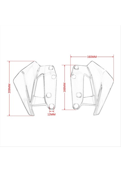 Motosiklet Yan Rüzgar Deflektörü Ön Cam Cam Bmw Için Rüzgarlık R1300GS Kupa Üçlü Siyah R1300GS 2024+ (Yurt Dışından) fırsatları