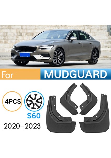 Volvo S60 2020-2023 Araba Aksesuarları Için 4 Adet Araba Çamurluk Çamurlukları Sıçrama Çamurluğu Çamurluk (Yurt Dışından) modelleri