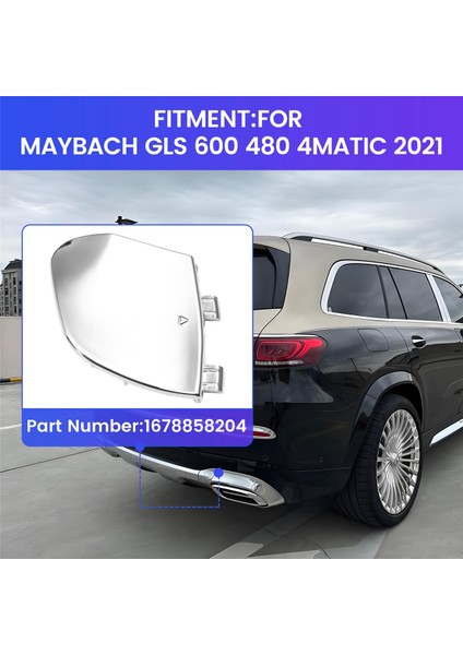 1678858204 Mercedes-Benz Maybach Gls 600 480 4matıc 2021 Için Arka Tampon Römork Kapağı Çekme Halkası Kapağı (Yurt Dışından) fırsatları
