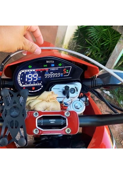 Motosiklet Dijital LED Kilometre Sayacı Kilometre Takometre Honda NXR150 125 Bros 2003-2014 Crv XR150 GY200 Meksika Brezilya (Yurt Dışından) modelleri