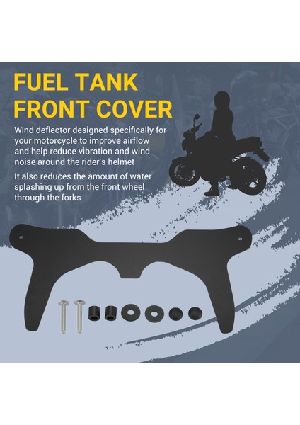 Motosiklet Aksesuarları Yakıt Deposu Ön Kapak Forkshield Updraft Rüzgar Deflektörü Honda NT1100 Nt 1100 2022-2024 (Yurt Dışından) fırsatları