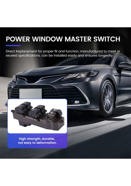 Toyota Corolla Camry Sienna 2003-2010 Için 84820-12491 84820-AA050 Sürücü Tarafı Elektrikli Cam Ana Anahtarı (Yurt Dışından) fırsatları