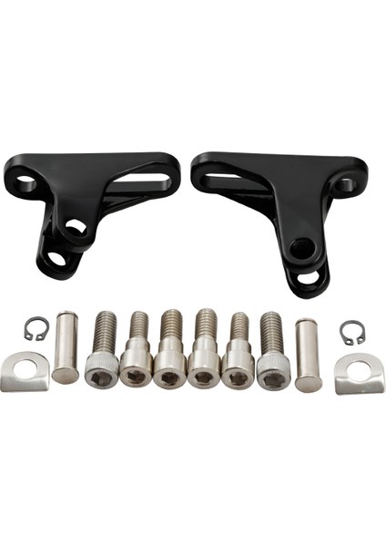Harley Electra Glide Classic Flhtc 93-Sonrası Touring Arka Yolcu Mini Ayak Dayanağı Için 1 Çift Siyah Ayaklık Montaj Kiti (Yurt Dışından) modelleri