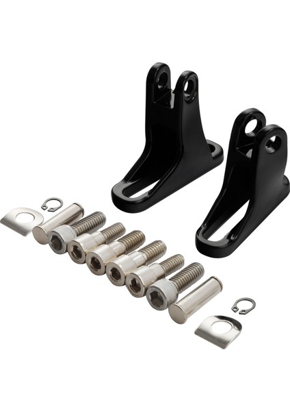 Harley Electra Glide Classic Flhtc 93-Sonrası Touring Arka Yolcu Mini Ayak Dayanağı Için 1 Çift Siyah Ayaklık Montaj Kiti (Yurt Dışından) fırsatları