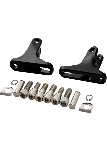 Harley Electra Glide Classic Flhtc 93-Sonrası Touring Arka Yolcu Mini Ayak Dayanağı Için 1 Çift Siyah Ayaklık Montaj Kiti (Yurt Dışından) indirimleri