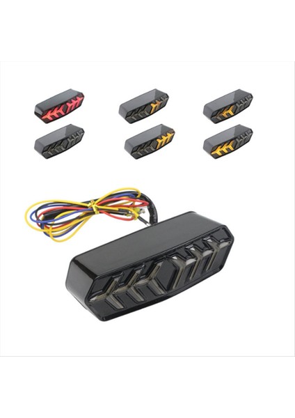 Motosiklet Arka Lambası LED Fren Işığı Dönüş Sinyalleri Işık Honda Grom MSX125 CBR650F (Yurt Dışından)