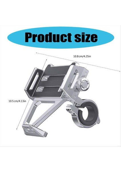 360 Derece Dönen Motosiklet Telefon Tutucu Motosiklet Gidon Montaj Hızlı Kurulum Standı Derin Uzay Gri (Yurt Dışından) indirimleri