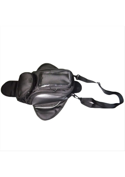 Su Geçirmez Motor Tankı Çantası Petrol Yakıt Tankı Çantası Manyetik Motosiklet Eyer Çantası Basit Omuz Çantası Motosiklet Sırt Çantası (Yurt Dışından)