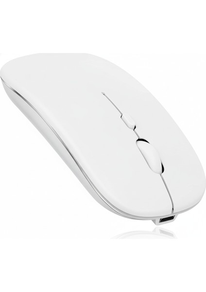 Şarjlı Bluetooth + 2.4ghz Kablosuz Mouse | Laptop, Mac, iPad ve Android Tablet Için – Siyah fırsatları
