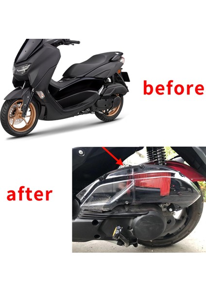 Yamaha Nmax 155 125 Için V2 Aerox Bws 125 2021 2022 Hava Filtresi Kapağı Hava Elemanları Koruyucu Koruyucu Kabuk Kapağı Dumanlı (Yurt Dışından) fırsatları