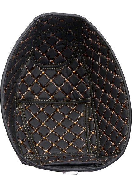 Motosiklet Pu Deri Arka Bagaj Kargo Astar Koruyucu Motosiklet Koltuk Kova Pad Yamaha Nmax 155 Için (Yurt Dışından)