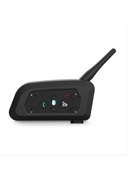 V6 Pro 800M Motosiklet Bluetooth Kask Kulaklık Interkom Motosiklet 6 Riders Bt Kablosuz Su Geçirmez Interkom (Yurt Dışından)