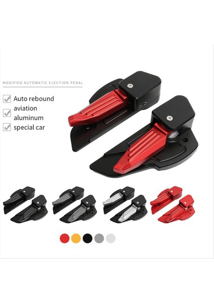 Motosiklet Otomatik Uzatma ve Katlama Arka Ayak Pedalı Katlanabilir Vespa PRIMAVERA150 Sprint 150 Siyah + Gümüş (Yurt Dışından) modelleri