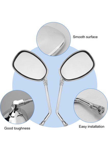 Honda Shadow Spirit 750 1100 Için VTX1300 VTX1800 Krom Motosiklet Aynaları 10MM (Yurt Dışından) indirimleri