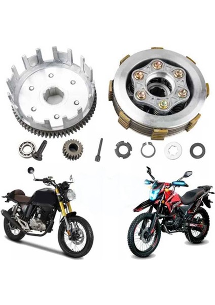 Tornado 250CC Için 73 Dişli 6 Kolonlu 6 Plakalı Motosiklet Debriyaj Grubu (Yurt Dışından) fiyatları