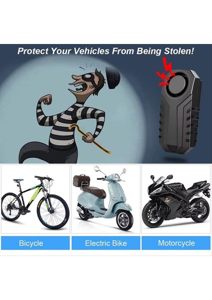 Motosiklet Bisiklet Titreşimli Alarm IP55 Su Geçirmez Bisiklet Alarmı Uzaktan Kumanda Anti-Hırsızlık Motosiklet Alarmlı Dedektör Sistemi (Yurt Dışından) modelleri