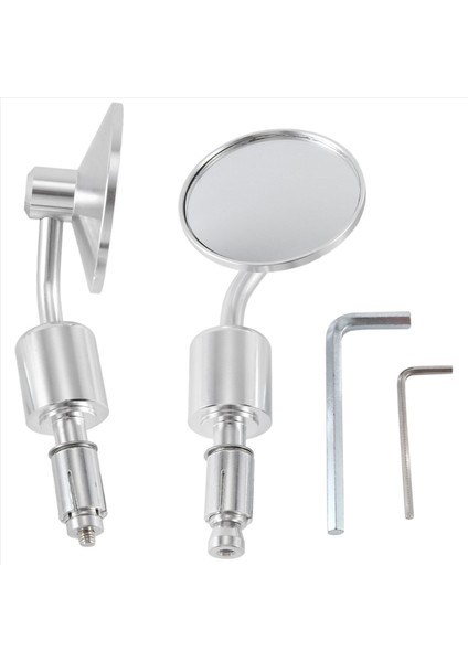 Motosiklet Dikiz Aynası Reflektör Evrensel Kolu Ayna Dikiz Aynası, Gümüş (Yurt Dışından) modelleri