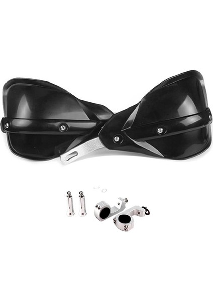 Motocross Rüzgar Kalkanı, Alüminyum Alaşım El Yay Yarım Sarılmış Rüzgar Kalkanı Siyah 28MM Gidon Guard (Yurt Dışından)