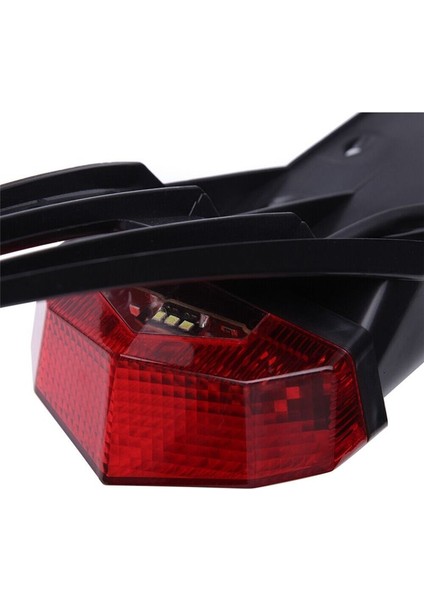 Yeni Wd 12VLED Arka Çamurluk Kuyruk Lambası Motosiklet Off-Road Güçlendirme Plaka Lambası Çamurluk Gri (Yurt Dışından)