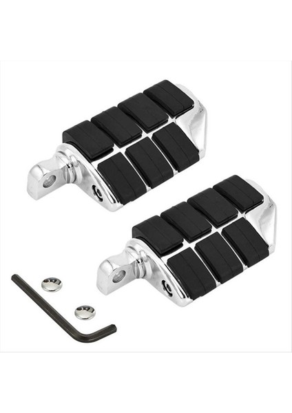 Motosiklet Evrensel Footpeg Arka Yolcu Footrest Ayak Peg Motosiklet Modifikasyon Footrest Peg Aksesuarları Bir (Yurt Dışından)