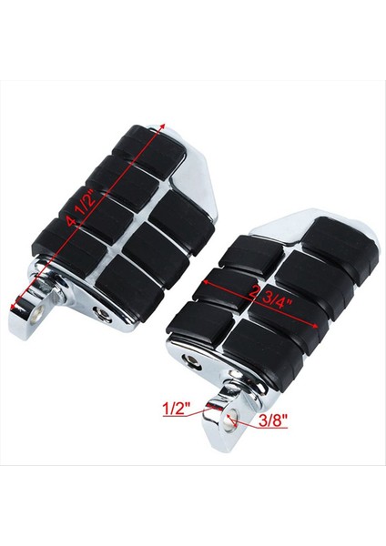 Motosiklet Evrensel Footpeg Arka Yolcu Footrest Ayak Peg Motosiklet Modifikasyon Footrest Peg Aksesuarları Bir (Yurt Dışından) fiyatları