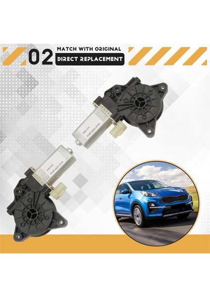 Kia Sportage 2017-2020 Için 1 Çift Elektrikli Pencere Motoru 82450-D9000 82460-D9000 Ön Sol Sağ Pencere Camı Kaldırma Motoru (Yurt Dışından) indirimleri